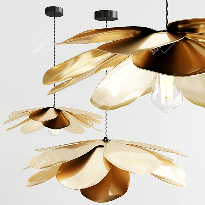 Cosmic Pendant Light: Modern Elegance 3D model image 1