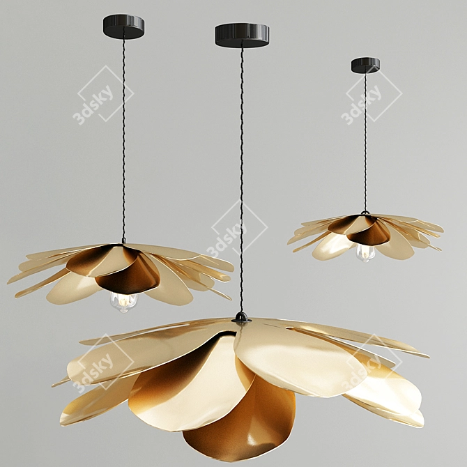 Cosmic Pendant Light: Modern Elegance 3D model image 3