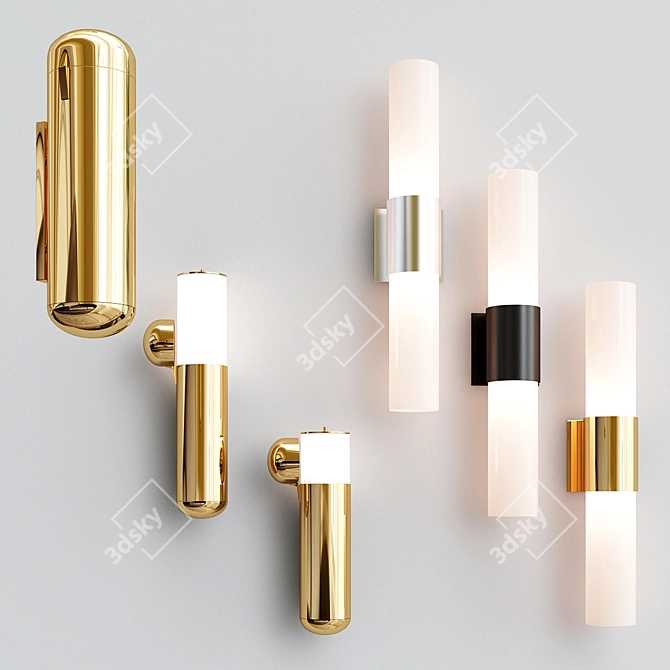 Modern Wall Lamp Collection: HADSON VALLEY & DCW ISP 3D model image 1