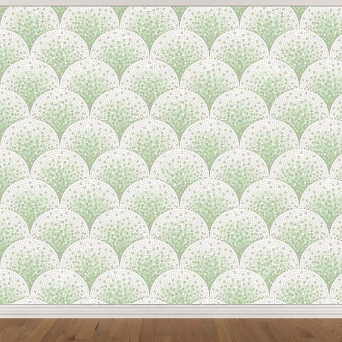 Seamless Wallpaper Set in 3 Colors 3D model image 3