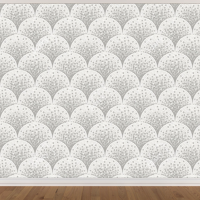 Seamless Wallpaper Set in 3 Colors 3D model image 4