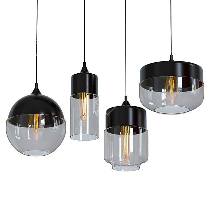 Ferand Modern Chandelier: Elegant Lighting for Any Space 3D model image 1