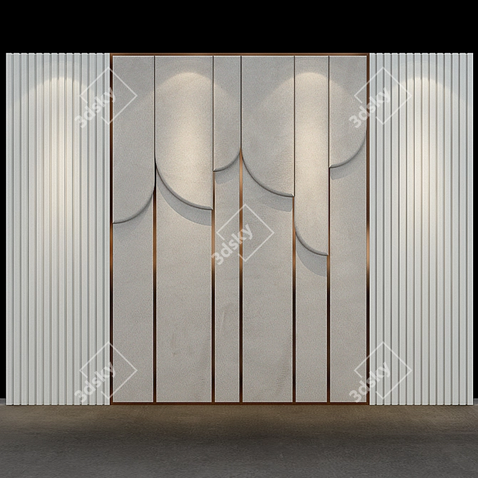 Elegant Panel Set 77  3D model image 1