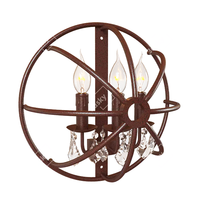 LOFT IT Loft1897W: Vintage Brown Pendant Light 3D model image 1