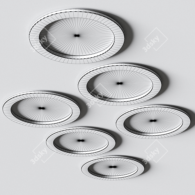 Arkoslight Neox LED Recessed Ceiling Lamp 3D model image 2