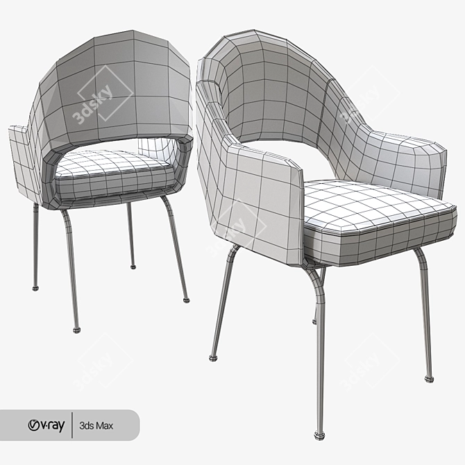 Sleek and Stylish Fifty Two Chairs 3D model image 3