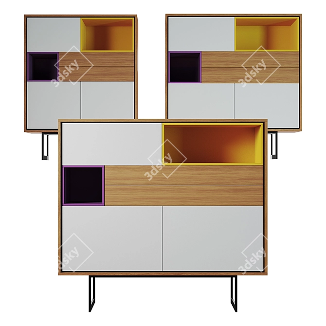 Elegant Astra Furniture Set 3D model image 4