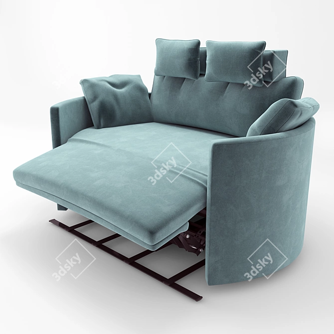 Luxurious FAMA Moonrise XL Recliner 3D model image 2