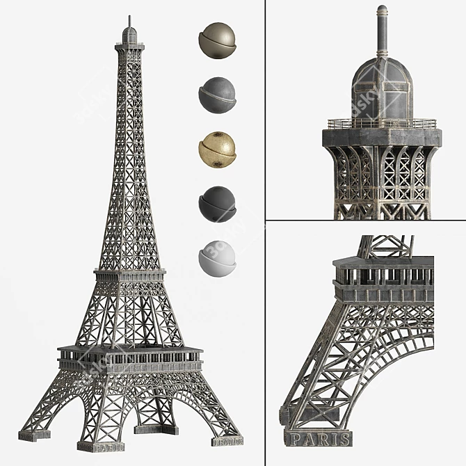 Eiffel Tower Replica - Exquisite Model 3D model image 2