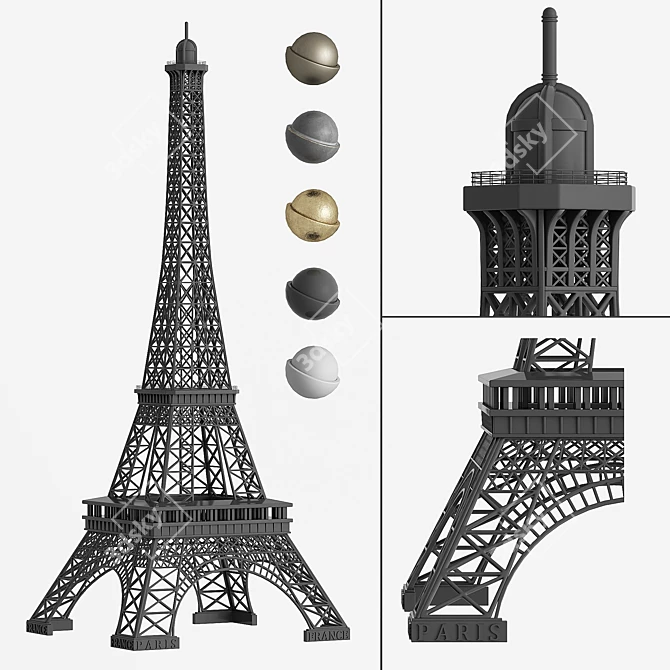 Eiffel Tower Replica - Exquisite Model 3D model image 4