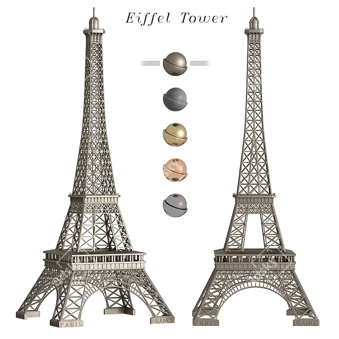 Eiffel Tower Replica - Exquisite Model 3D model image 10