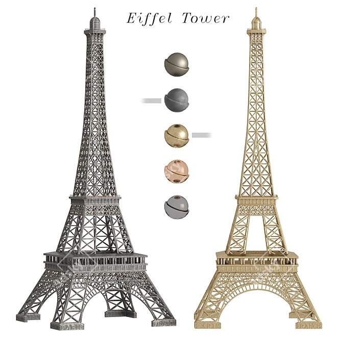 Eiffel Tower Replica - Exquisite Model 3D model image 11