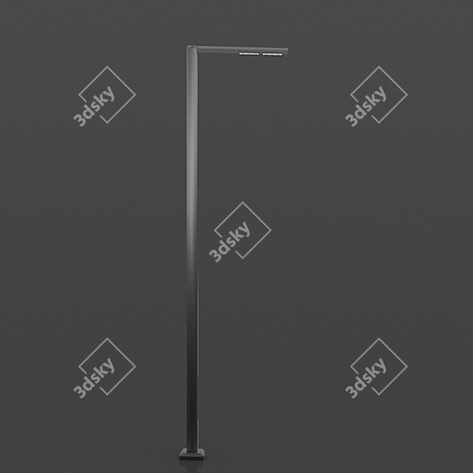 CityLights LED: Modern Metal Street Lighting 3D model image 2