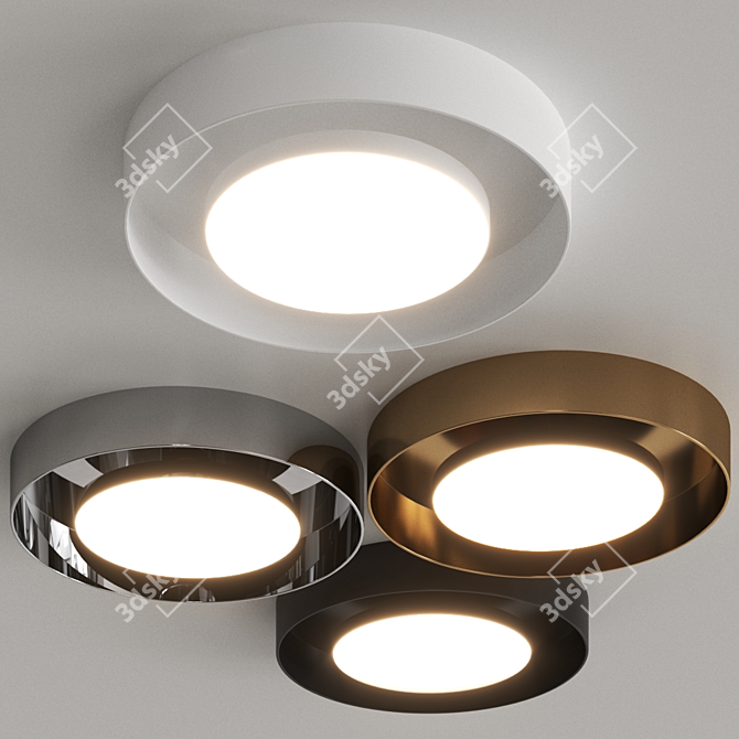 Exporlux Eclipse Indirect Light Ceiling Lamp 3D model image 1