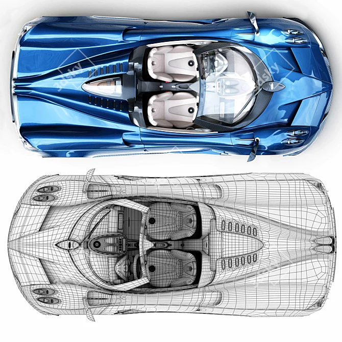 Exquisite Pagani Huayra Supercar 3D model image 5