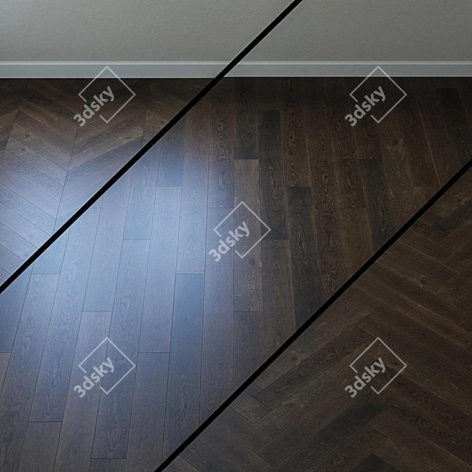 Reed Oak Brown Markant: HARO PARQUET 4000 3D model image 1