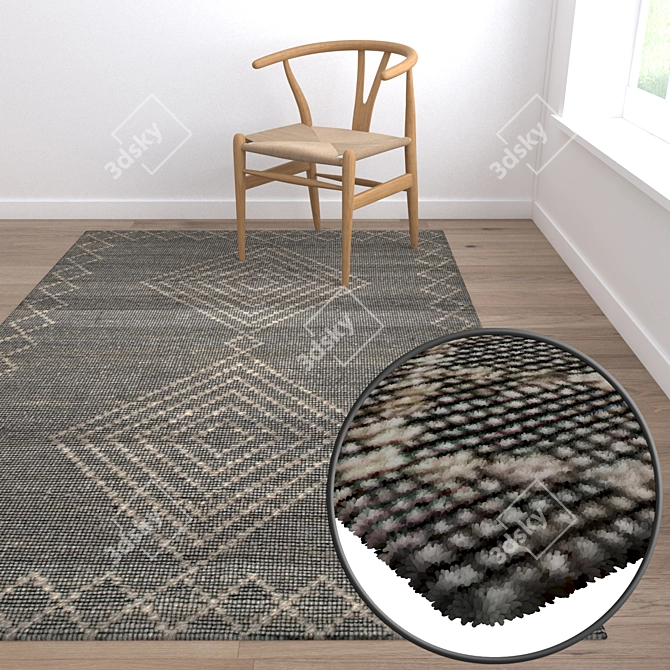 Luxury Carpet Set: High-Quality Textures 3D model image 5