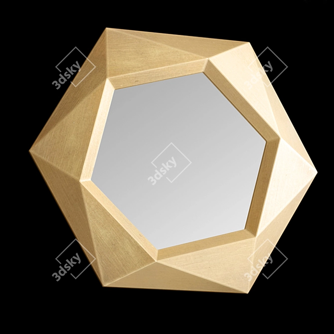 Golden Gems: Antique Faceted Decor Set 3D model image 3