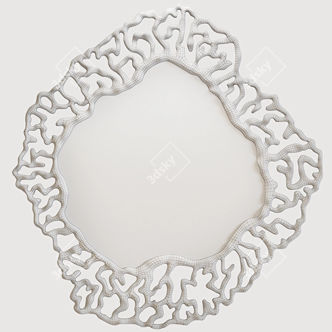 Elegant Filigree Mirror by Christopher Guy 3D model image 3