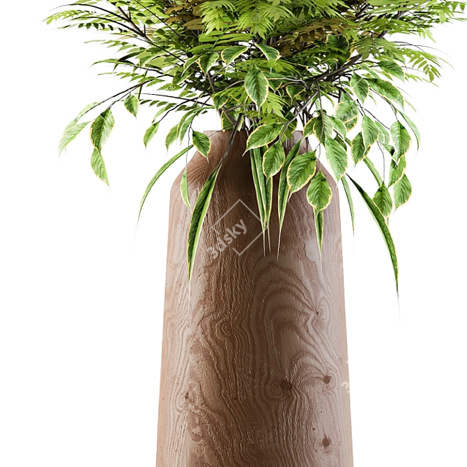 Elegant Branch Vase Bouquet 3D model image 2