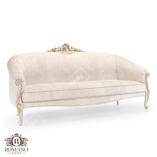 Madlen Handcrafted Sofa by Romano Home 3D model image 1