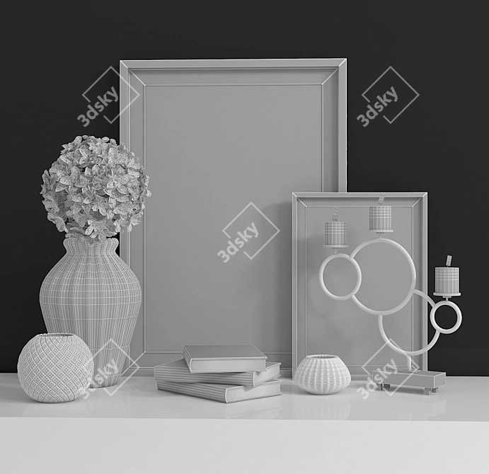 Elegant Decorative Set 3D model image 2