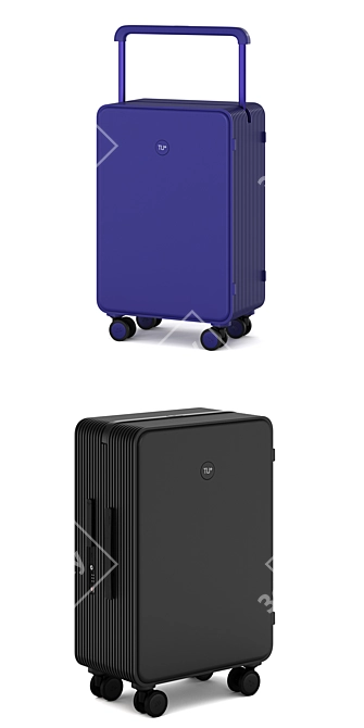 TUPLUS LINE Hardside: Sleek and Spacious Travel Companion 3D model image 3