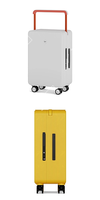 TUPLUS LINE Hardside: Sleek and Spacious Travel Companion 3D model image 4