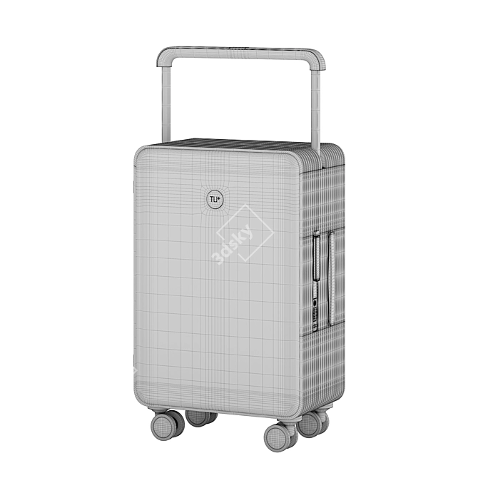 TUPLUS LINE Hardside: Sleek and Spacious Travel Companion 3D model image 5