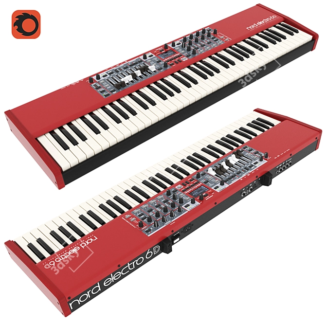 Nord Electro 6D: Versatile Synthesizer 3D model image 1