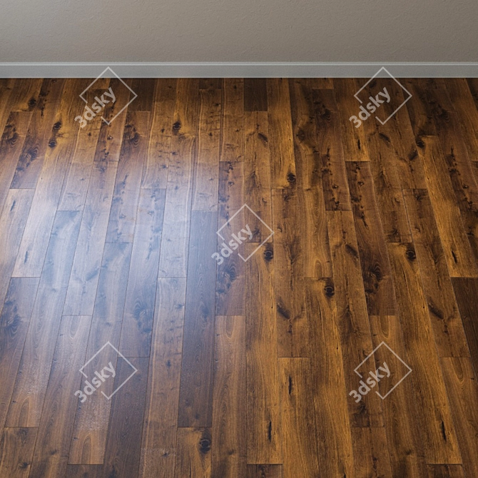 Smoked Oak Sauvage HARO Parquet 3D model image 2