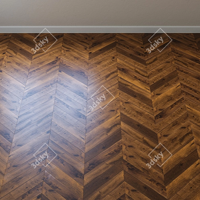 Smoked Oak Sauvage HARO Parquet 3D model image 3