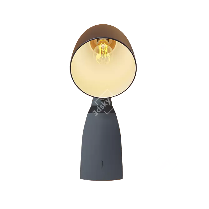 Loft It Modern Black Pendant Light 3D model image 2