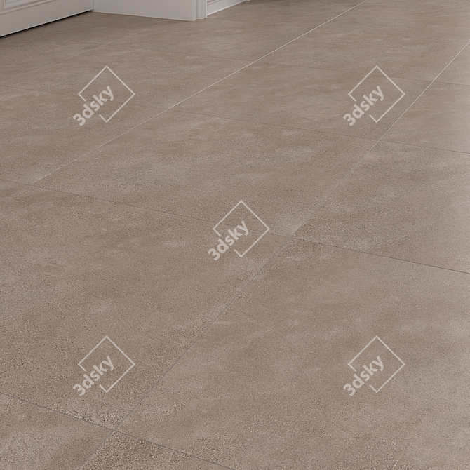 Galo Beige Mate Floor Tile 3D model image 2