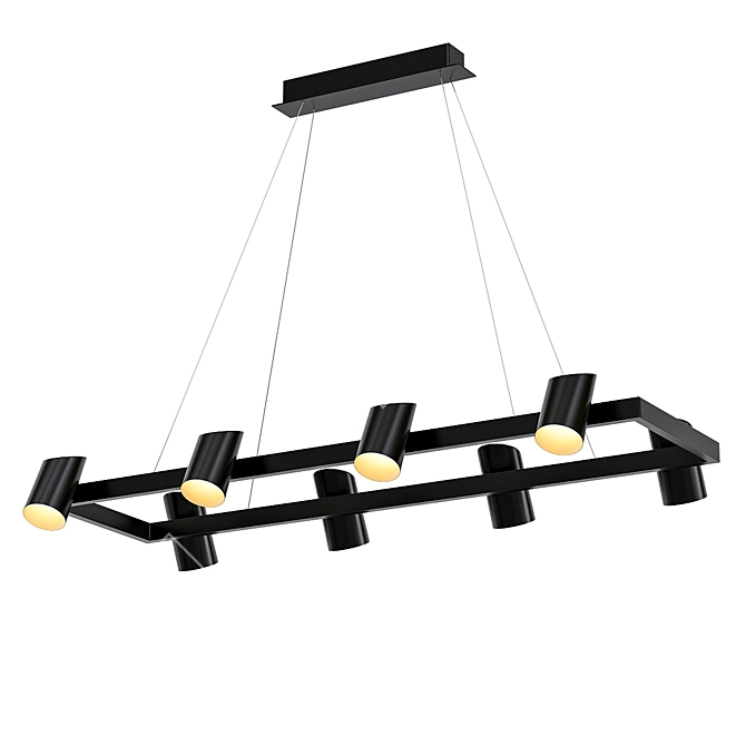 Elegant Zoom Pendant Light 3D model image 1