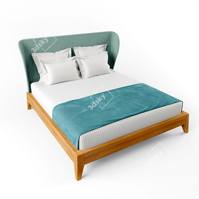 Rain Bed: Sleek and Stylish 3D model image 2