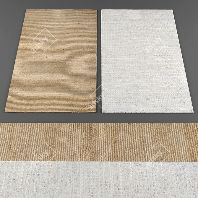 Rustic Charm Rugs Collection 3D model image 2