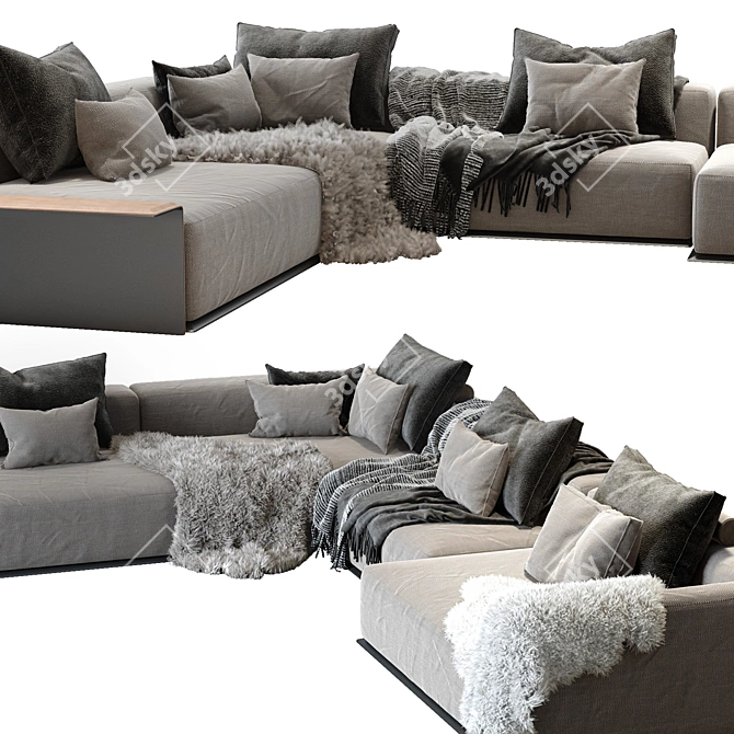 Modern Comfort: Westside Sofa 3D model image 2