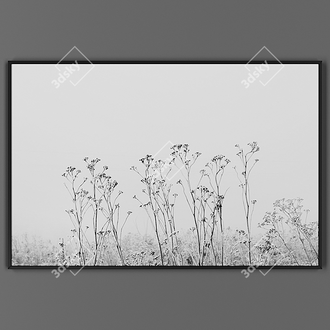 Black Framed Picture: 00042-14 3D model image 1