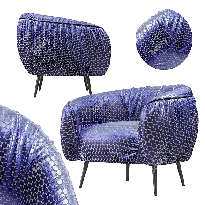 Elegant Hamilton Conte-Oleg Armchair 3D model image 1