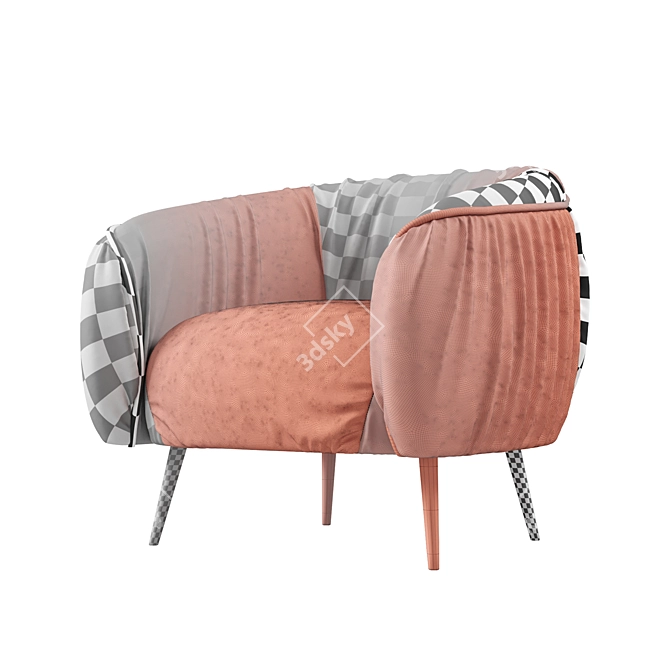 Elegant Hamilton Conte-Oleg Armchair 3D model image 4