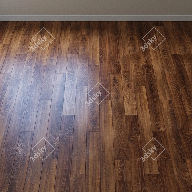 Platinium Oak Laminate - Slim & Stylish 3D model image 2