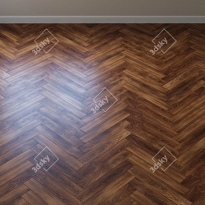 Platinium Oak Laminate - Slim & Stylish 3D model image 3