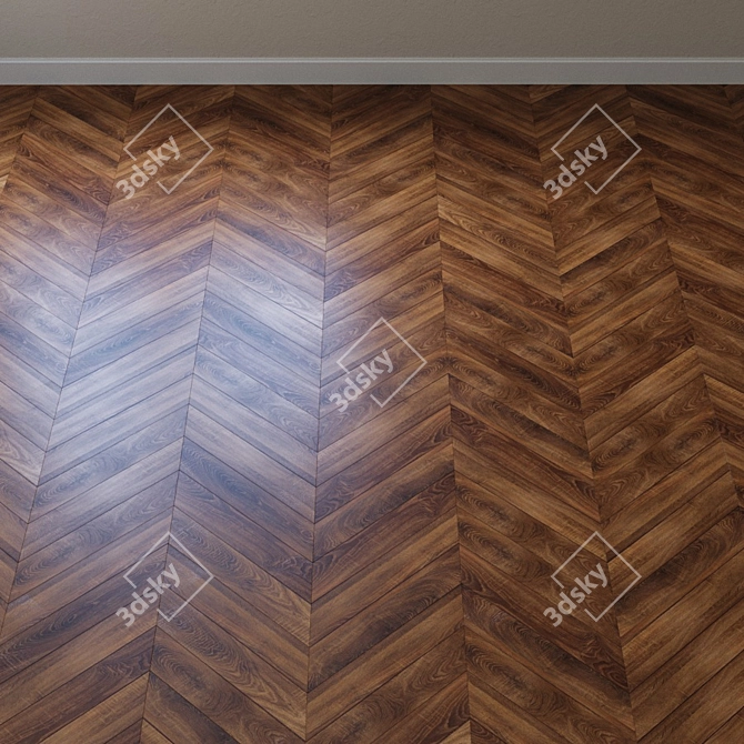 Platinium Oak Laminate - Slim & Stylish 3D model image 4