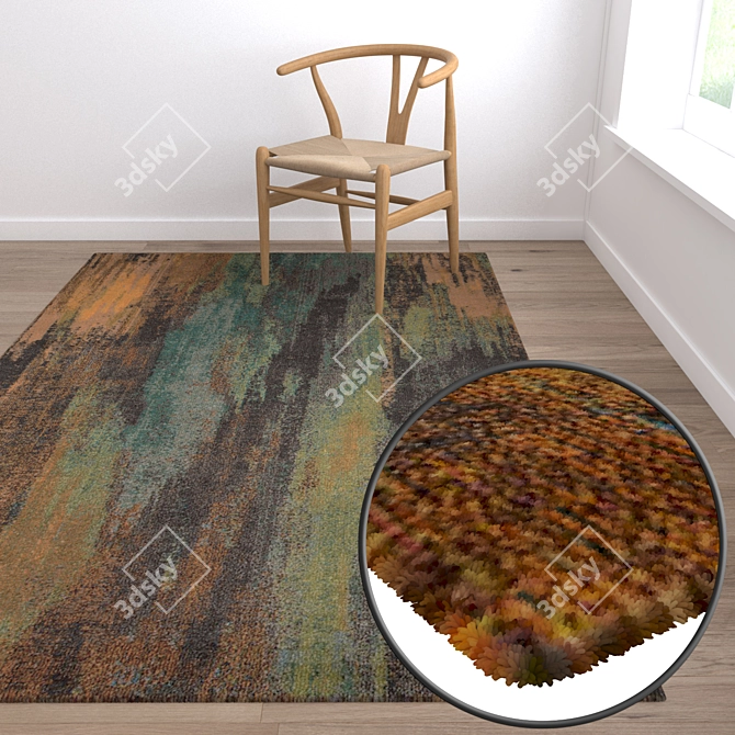 High-Quality Carpet Set 3D model image 5