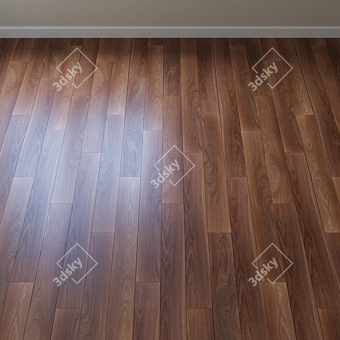 French Oak Chevron Laminate 3D model image 2