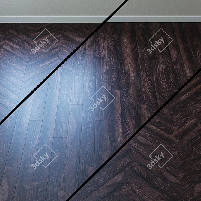 Elegant Vancouver Oak Laminate 3D model image 1