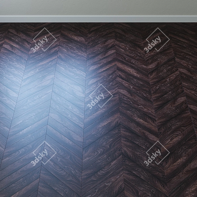 Elegant Vancouver Oak Laminate 3D model image 4