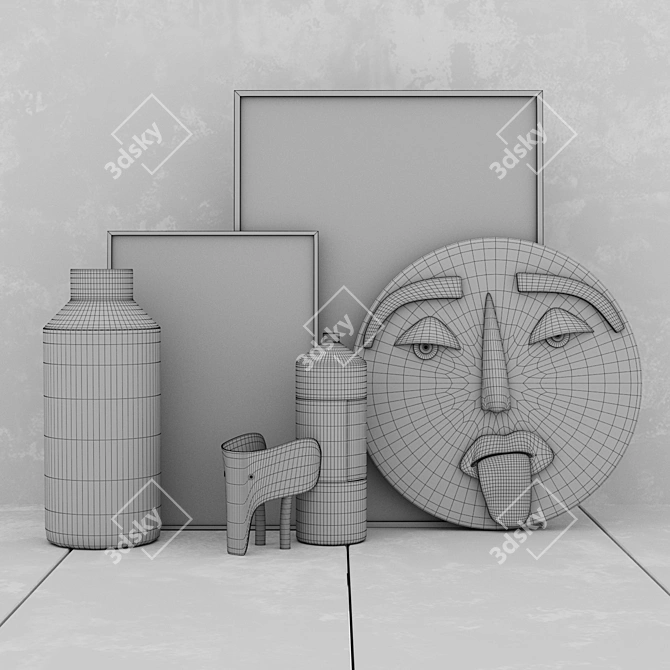 Elegant Decor Set: 3dsmax2013+obj 3D model image 2