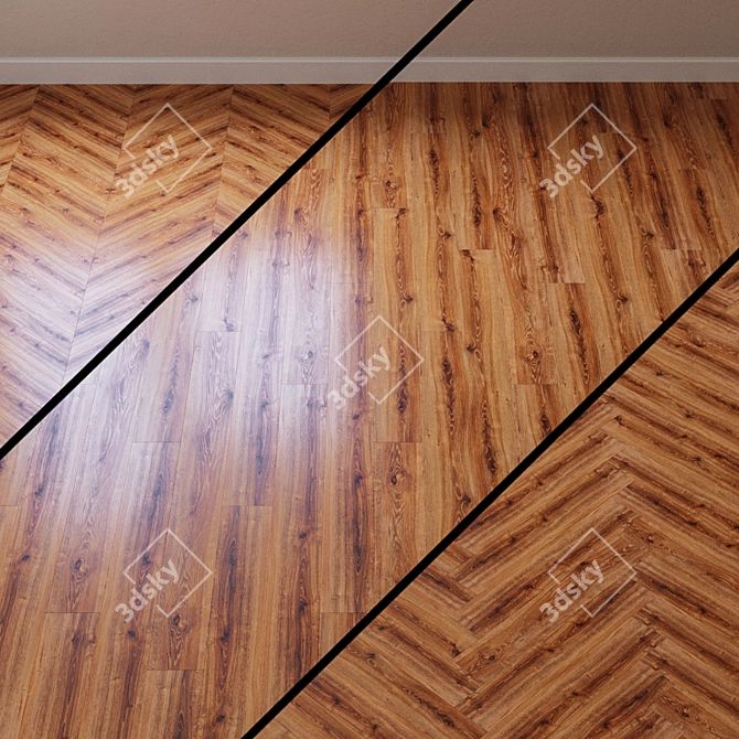 Force Oak Wilson Laminate: French Tree Design 3D model image 1